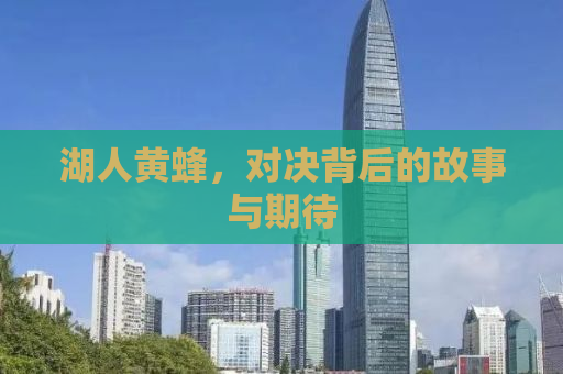 湖人黄蜂，对决背后的故事与期待